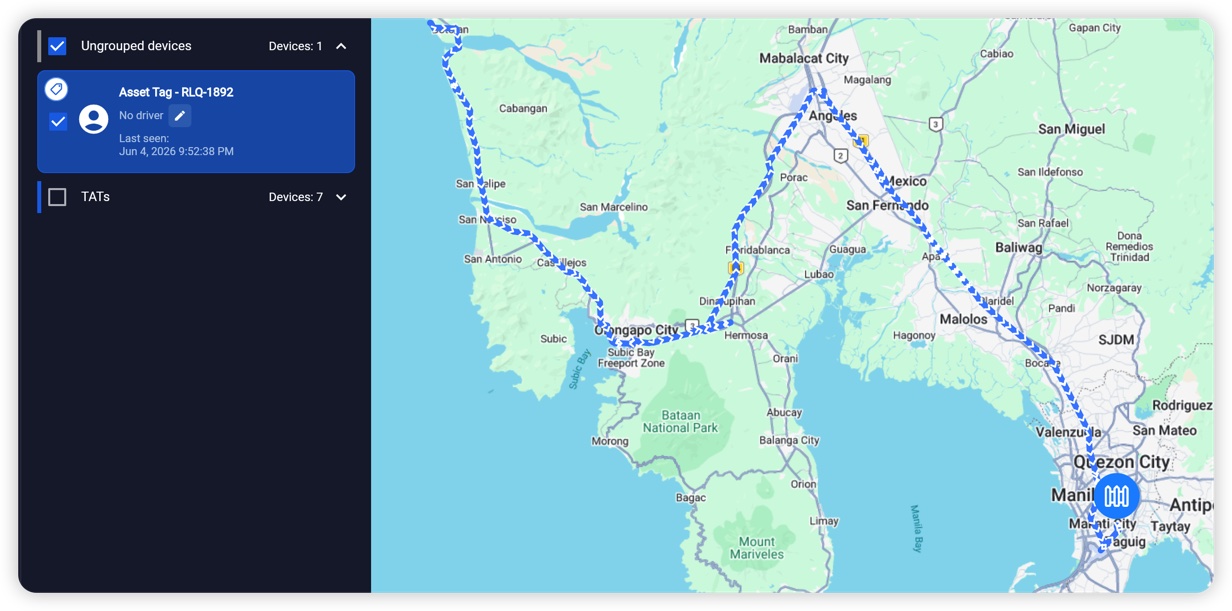 Asset Tag Map View